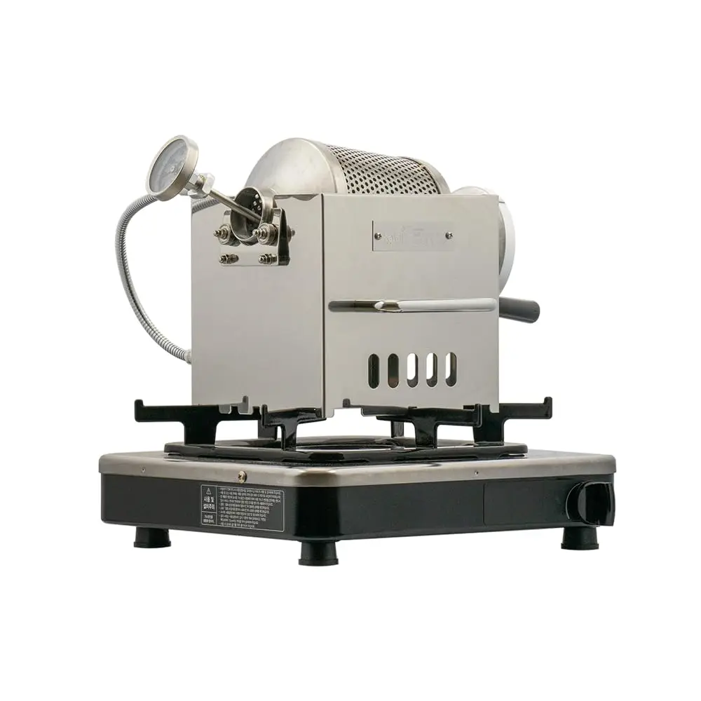 Mini Size (200~250g) Home Coffee Roaster Including Thermometer -Gas Burner Required (Manual)