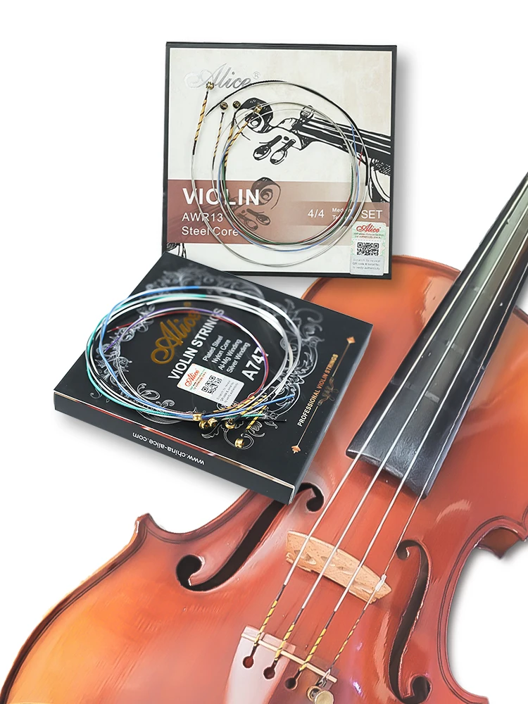 Alice Professional Violin Strings A747 - AWR13 Series Collection Sound Stable Fits 4/4 and Other Common Violin Sizes