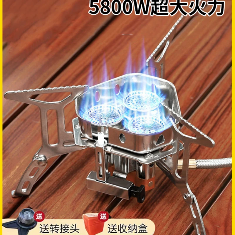 Cassette stove camping boiling water making tea gas stove travel cooker