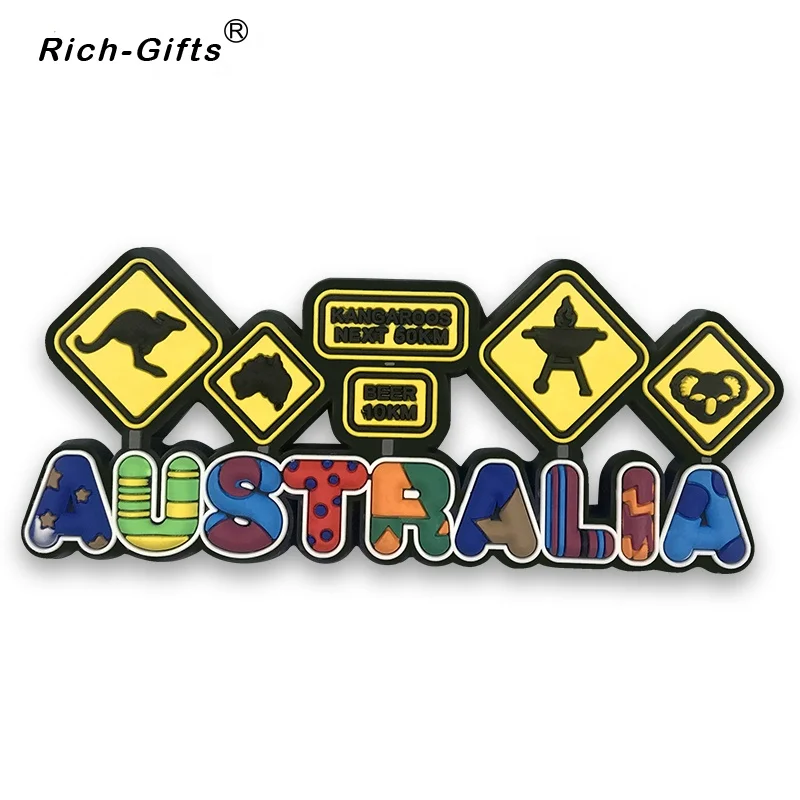 

Soft PVC Souvenirs Crafts, Personalized Fridge Magnets, Custom, Wholesale, Custom, Australia