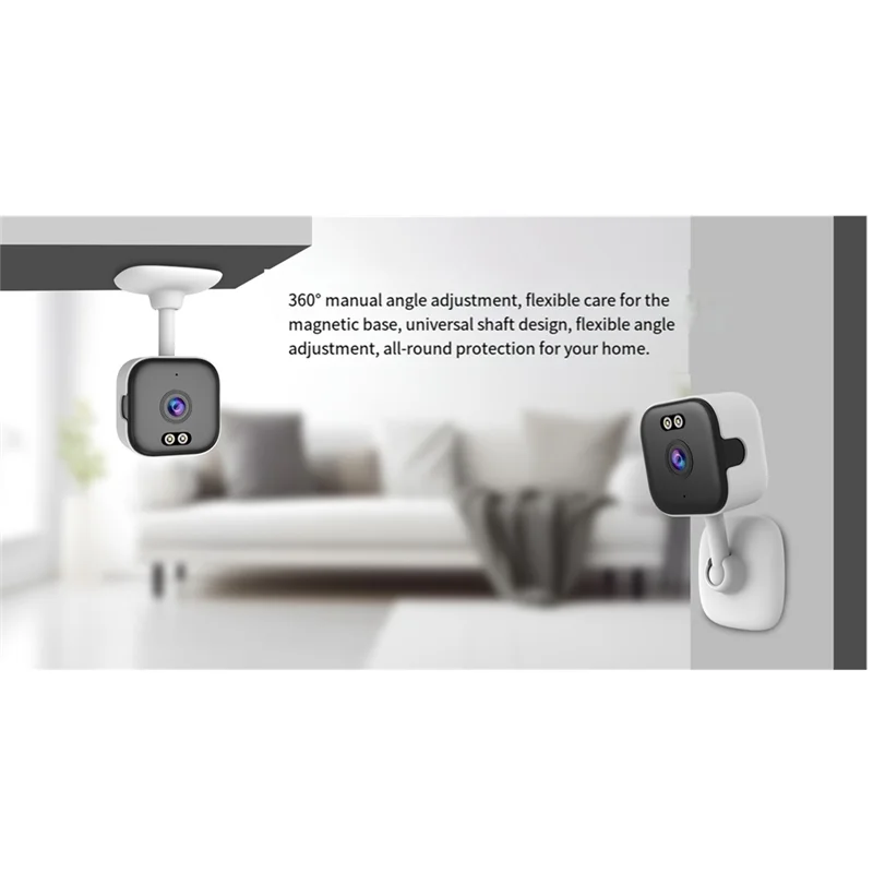 -BOFF Replaces Outdoor Cameras-Wi-Fi Enabled 2.4/5Ghz Window Camera 3MP Resolution Full-Color Night Vision Through Glass
