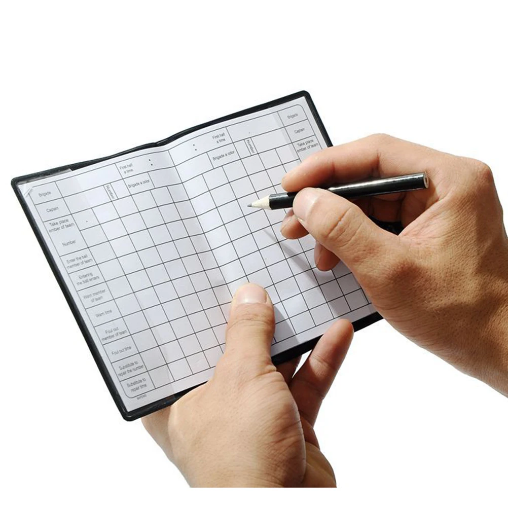 

4Set Referee Set Red Yellow Warning Cards Pencil Wallet Soccer Basketball Volleyball Referee Soccer Wallet