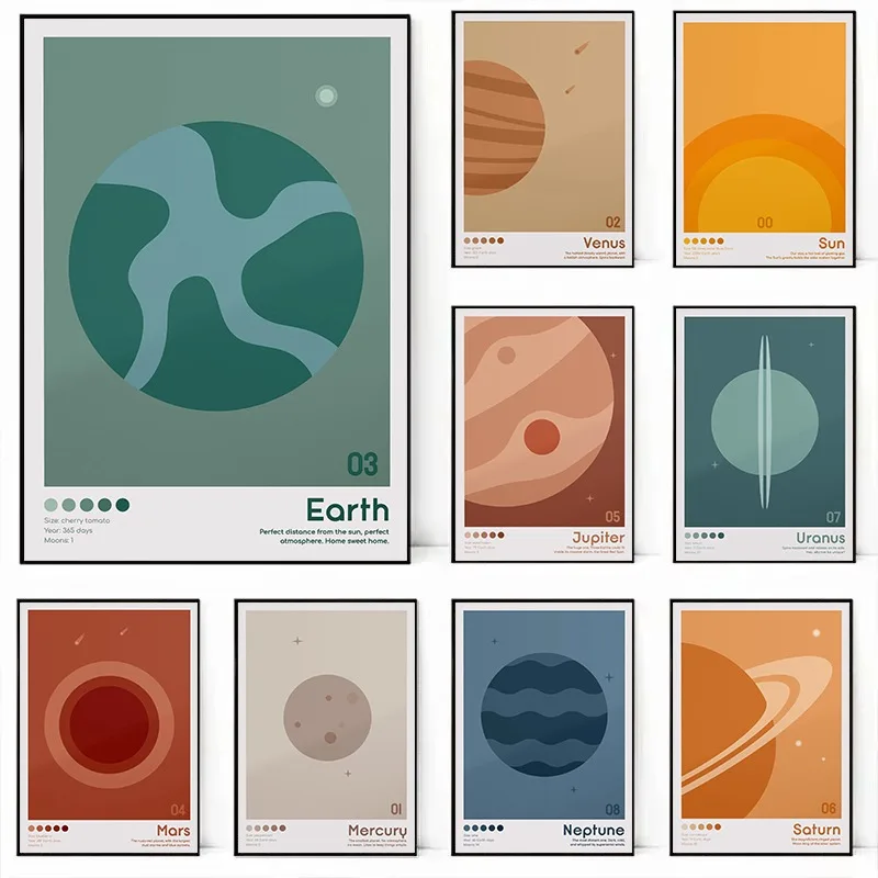 Retro Space Planets… - image