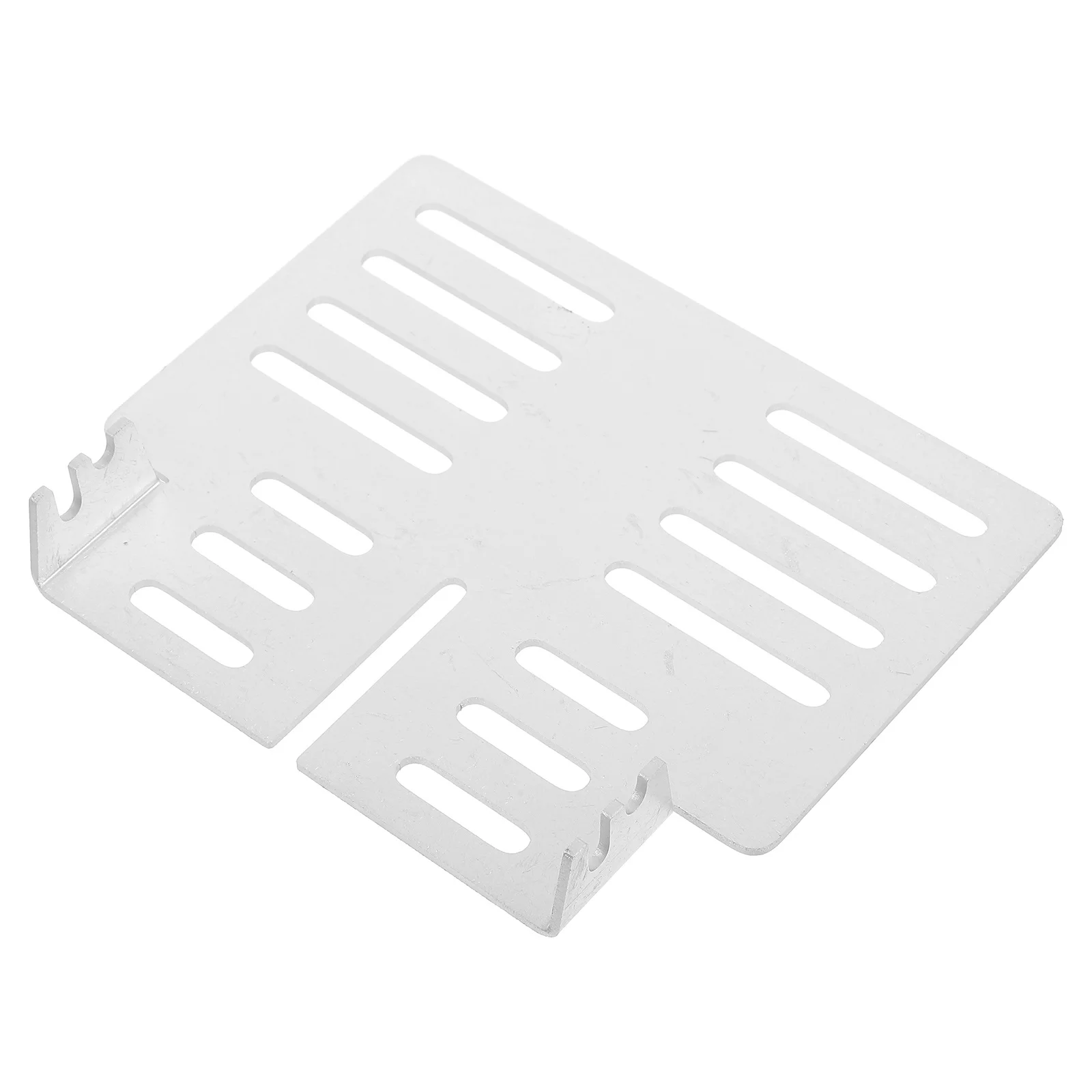 1 Juego de soporte de montaje para ventilador de hogar de acero inoxidable, soporte ajustable para ventilador de estufa, accesorios para estufa de leña alimentados por calor, calentador