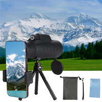 Monoculars for Adults - 40X60 High Power HD Shimmering Telescope Outdoor Photo Night Vision Monoculars High Powered Monocular