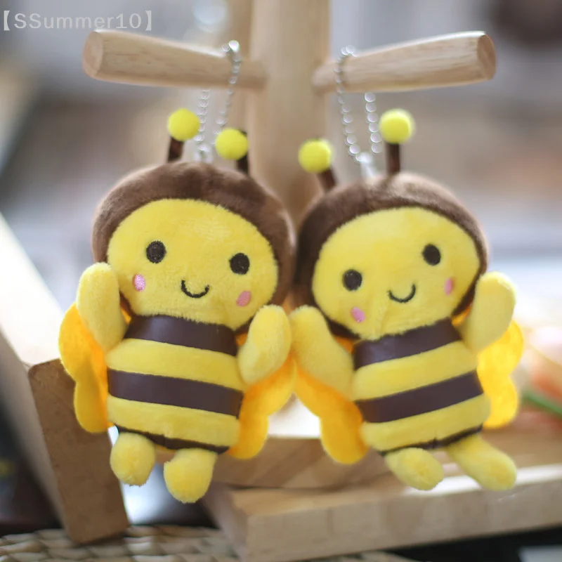 【SSummer10】Kawaii Honigbienen-Plüsch-Schlüsselanhänger – weiche Puppe, Auto-Schlüsselanhänger, Taschenanhänger, Geschenk für Frauen, Paare, Geburtstag【SS】