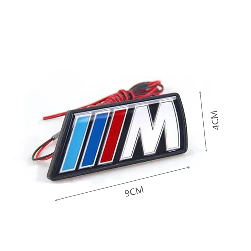 تصفيف السيارة السيارات أضواء الشبكة الأمامية مصباح لتهيئة الجو لسيارات BMW M شعار E46 E39 E90 E91 E60 E36 E92 E30 E34 E70 ضبط الملحقات