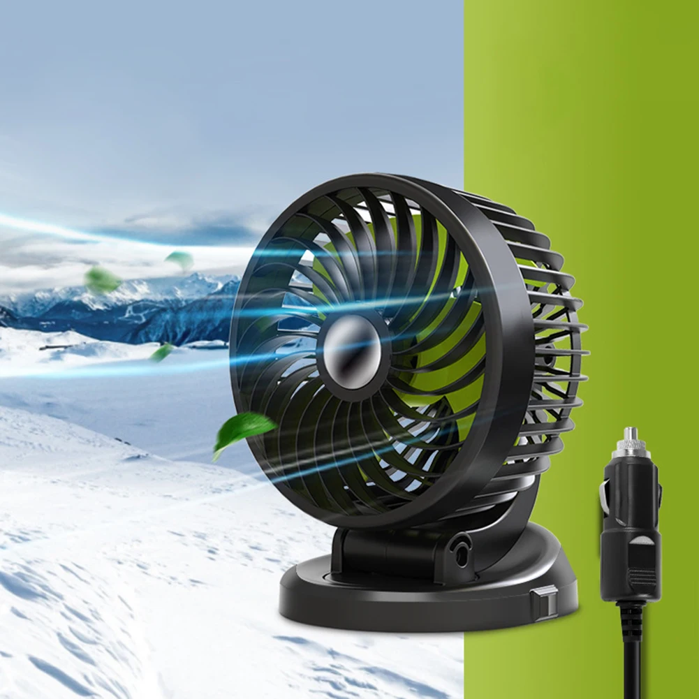 مروحة قابلة للتعديل 360 درجة لسيارة تشيشان F612 كفاءة في استخدام الطاقة 5 وات، مروحة تبريد السيارة بتصميم مدمج لاستخدام السيارة #4