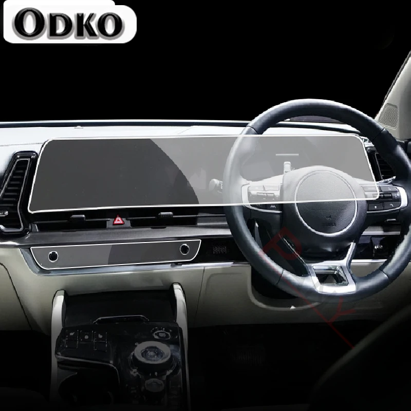 For KIA Sportage NQ5 2022-2023 Car GPS Navigation Protective LCD Screen TPU Film Protector Film Anti-scratch Fitting Accessories