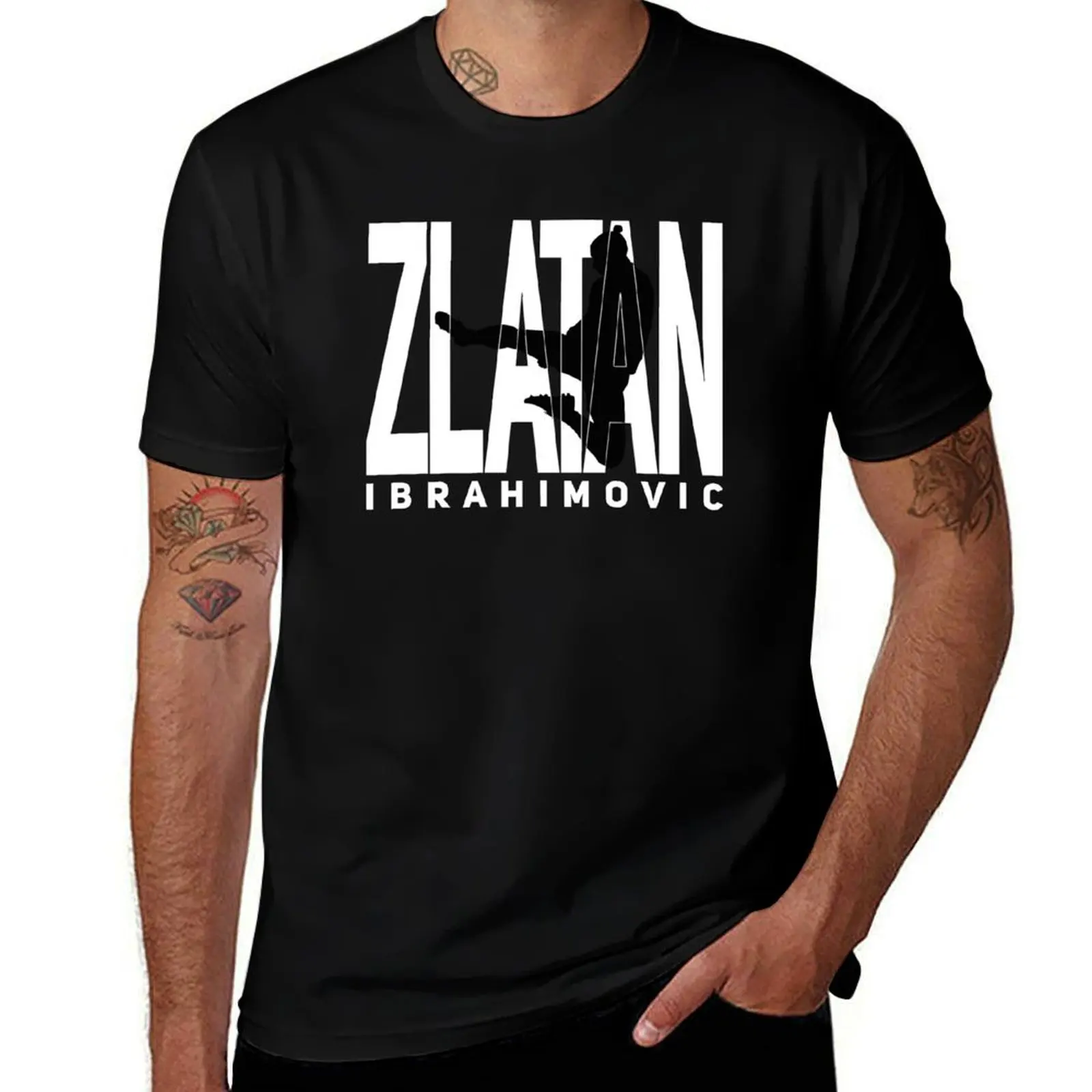 Zlatan Ibrahimovi? Silhouette T-Shirt anime t shirts anime clothes heavyweights aesthetic clothes tshirts for men