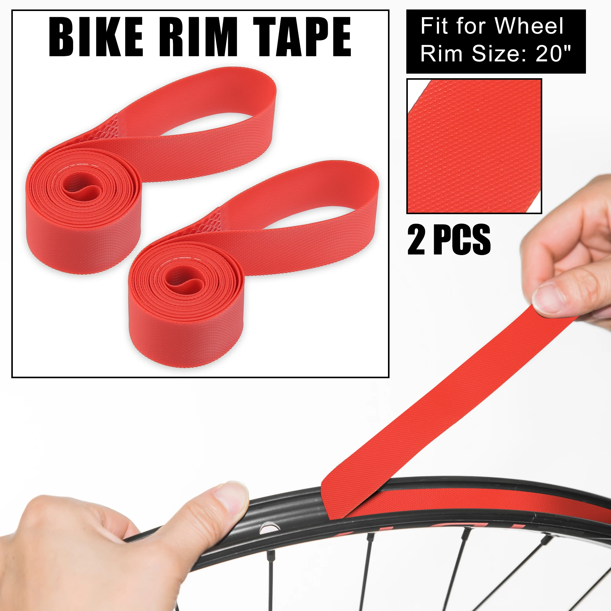 X Autohaux RISK Bicycle Rim Strip Tire Liner Tube Protector PVC Rim Tape for 700C 16 20 24 26 29 inch Wheel MTB Road Bike Fixed