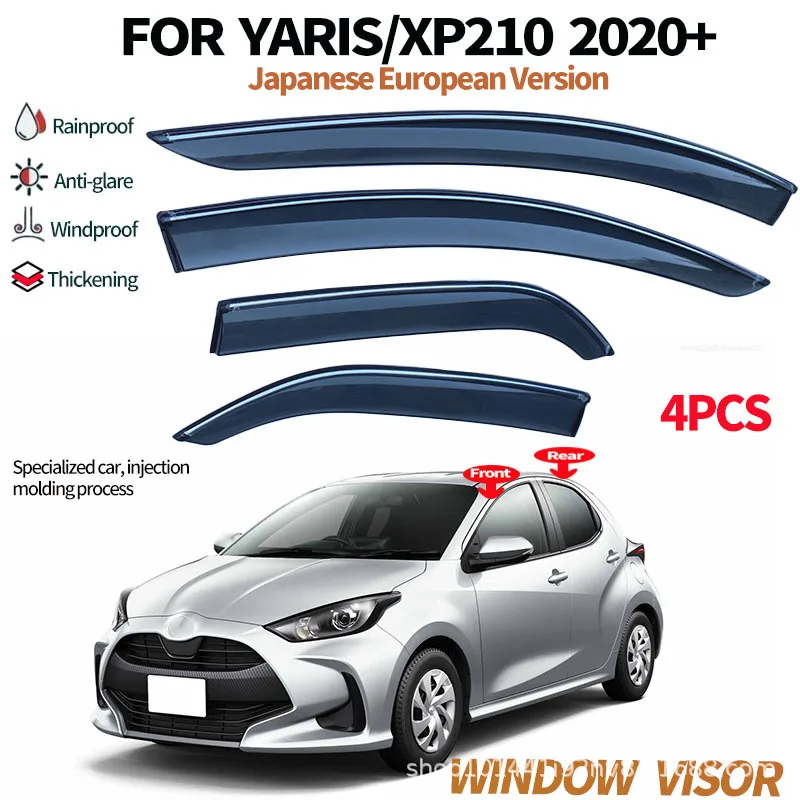 For Yaris Rain Eyebrows Toyota Yaris XP210 2020-on Window Visor