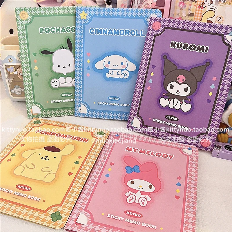 Kawaii Cute Sanrio Convenience Book My melody Kuromi Hello kitty Note Book Paste Notepad Stationery Student Birthday Present