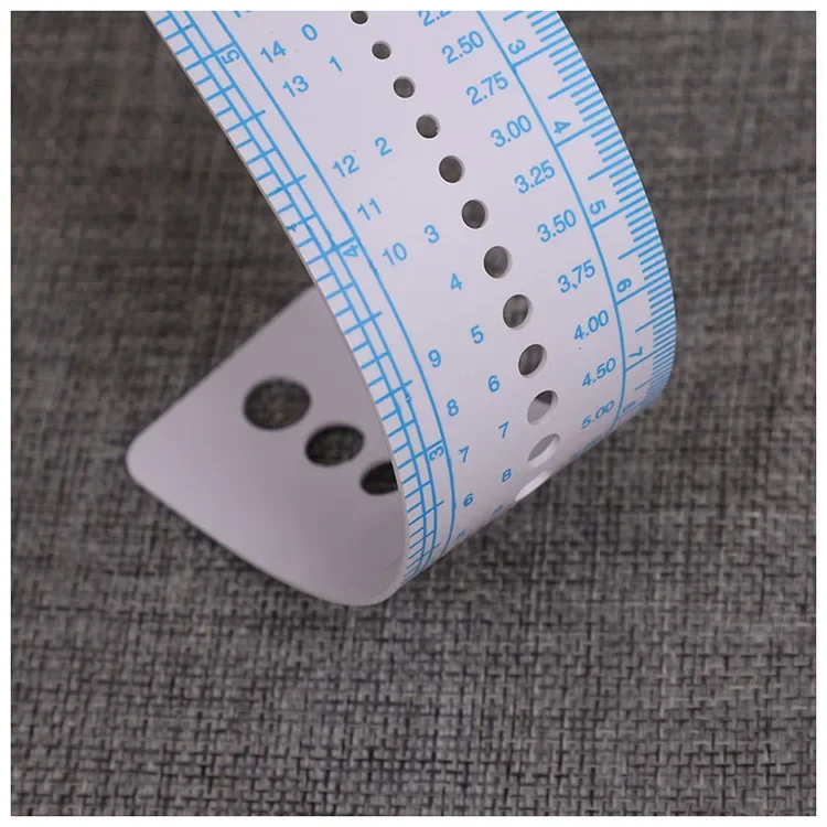 1pcs Household Sewing Knitting Accessories Needle Gauge Inch Sewing Ruler Tool CM 2-10mm Size Measure Sewing Tools E