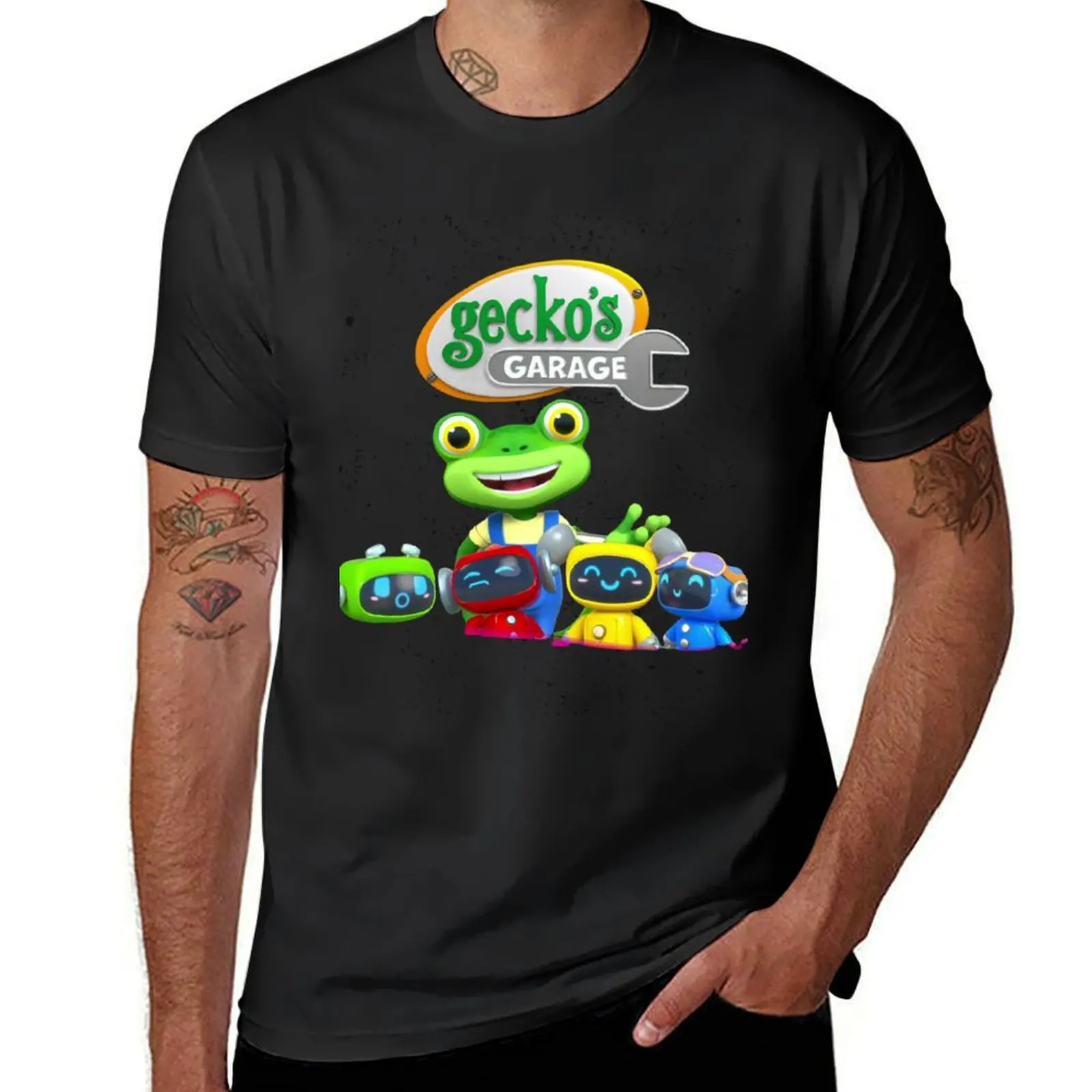 

gecko's garage T-Shirt oversize t-shirts man summer clothes boys whites street wear clothing for men