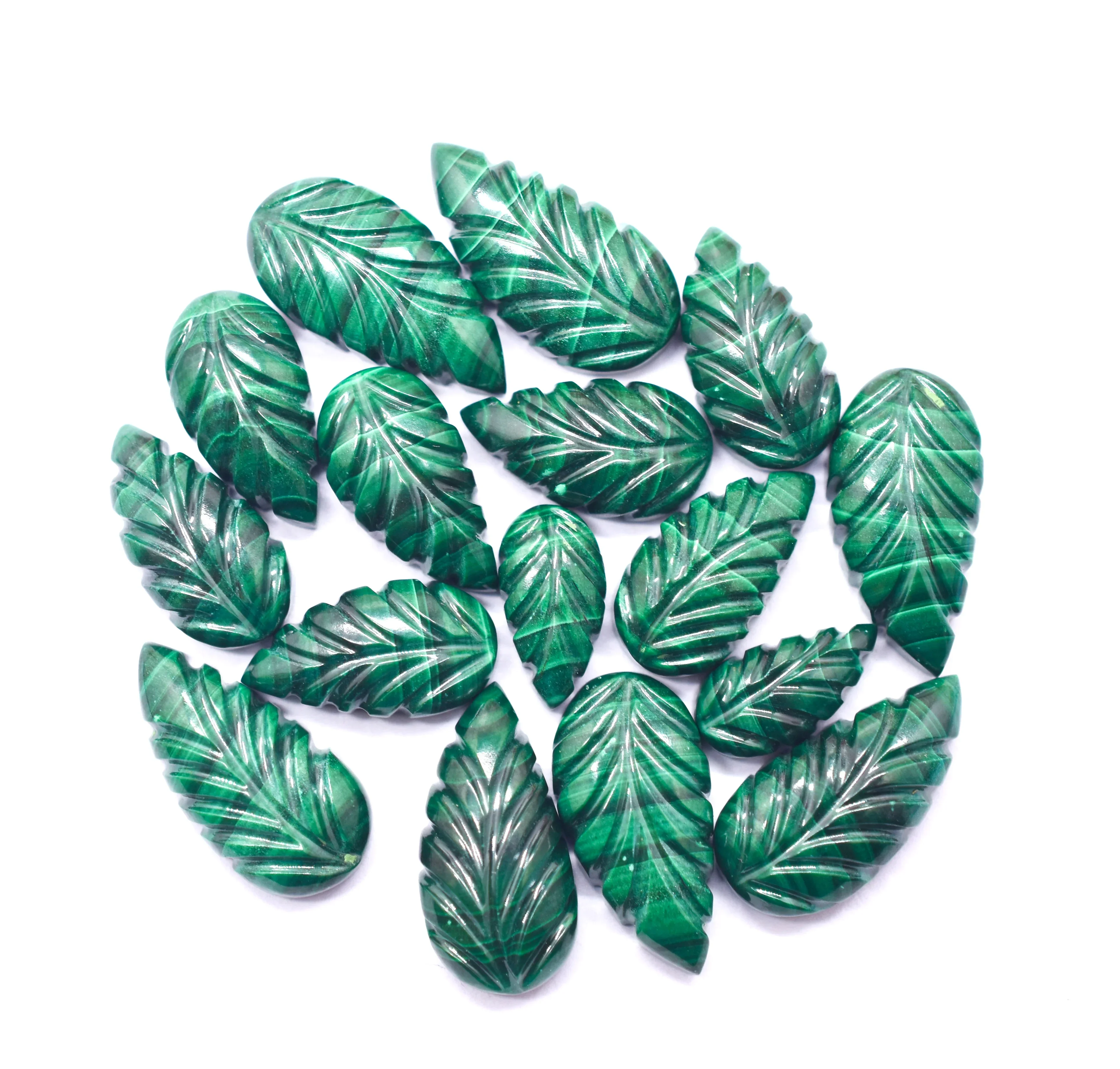 

NEW Natural Malachite Hand Carved Malachite Crystal Carvings Loose Gemstone Carvings Mughal Art Crafts.