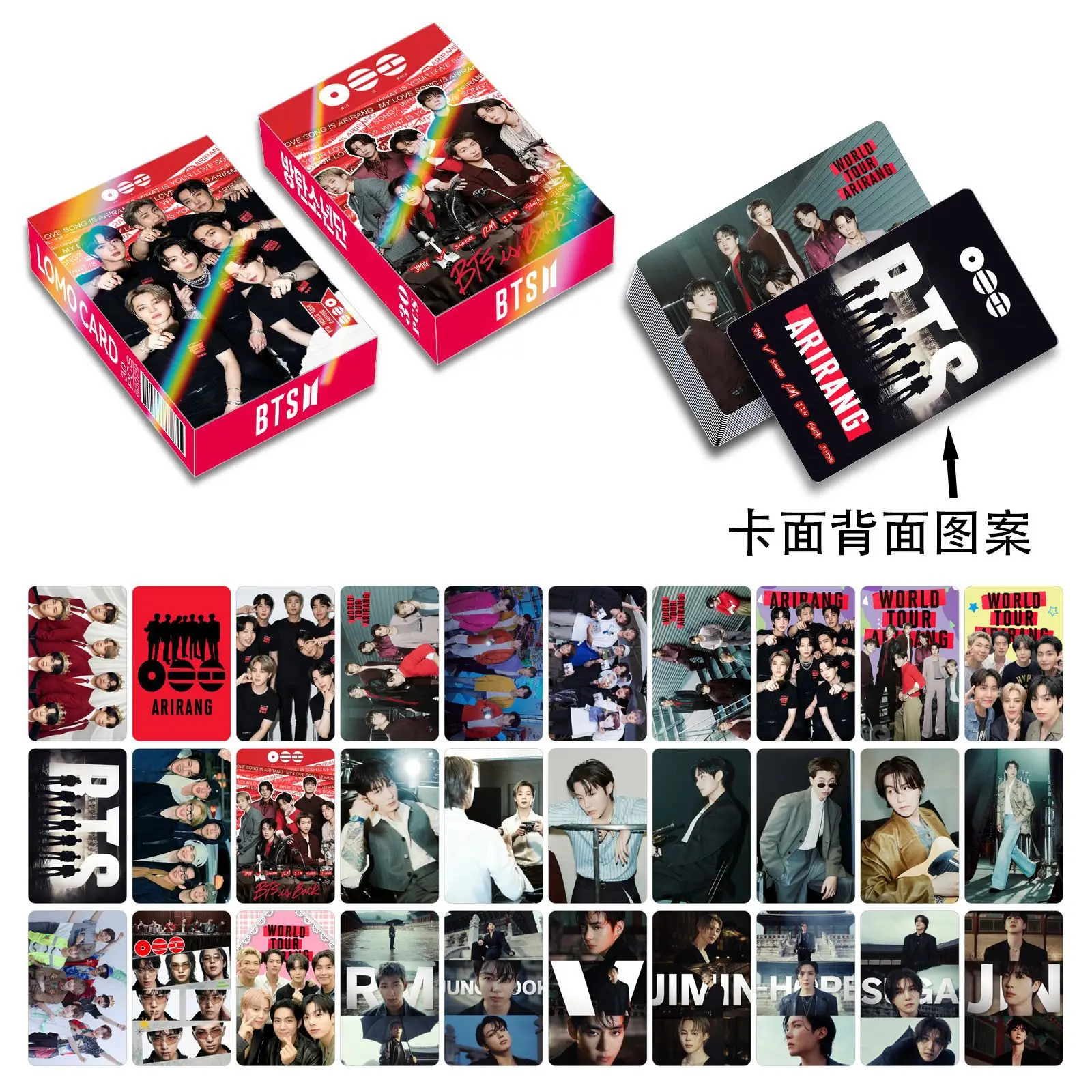 30Pcs BTS Double Sided Laser Lomo Cards KPOP BTS HD Photocard Fans Collection Idol Photo Gift - view 2