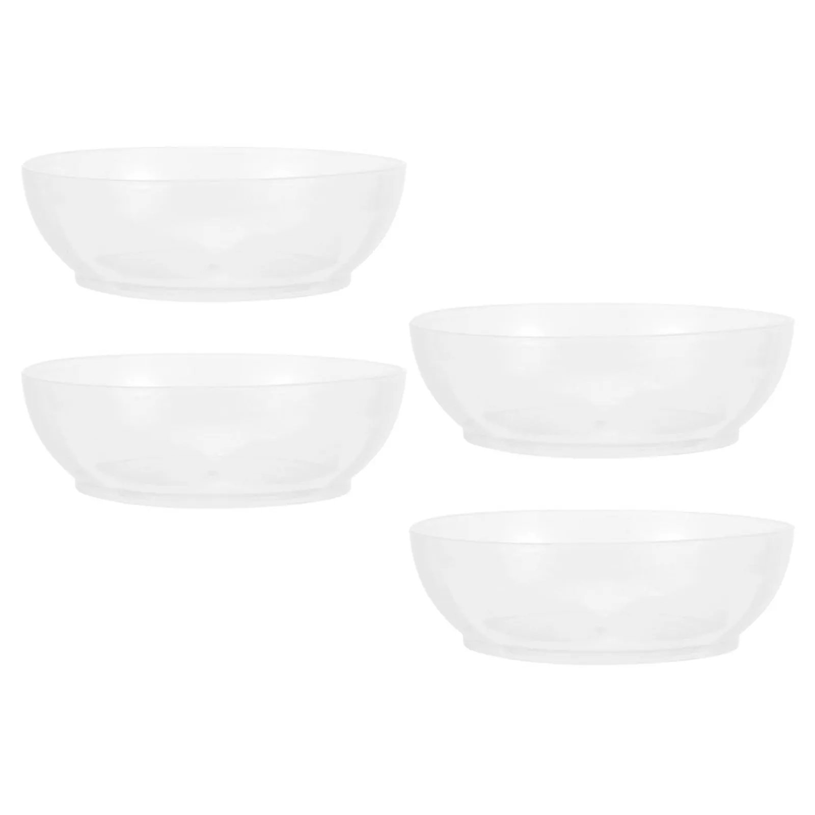 4Pcs Digital Scale Accessory Bowl Transparent Kitchen Food Weighing Pan Stable Spill Proof Round Weighing Dish Accurate Food
