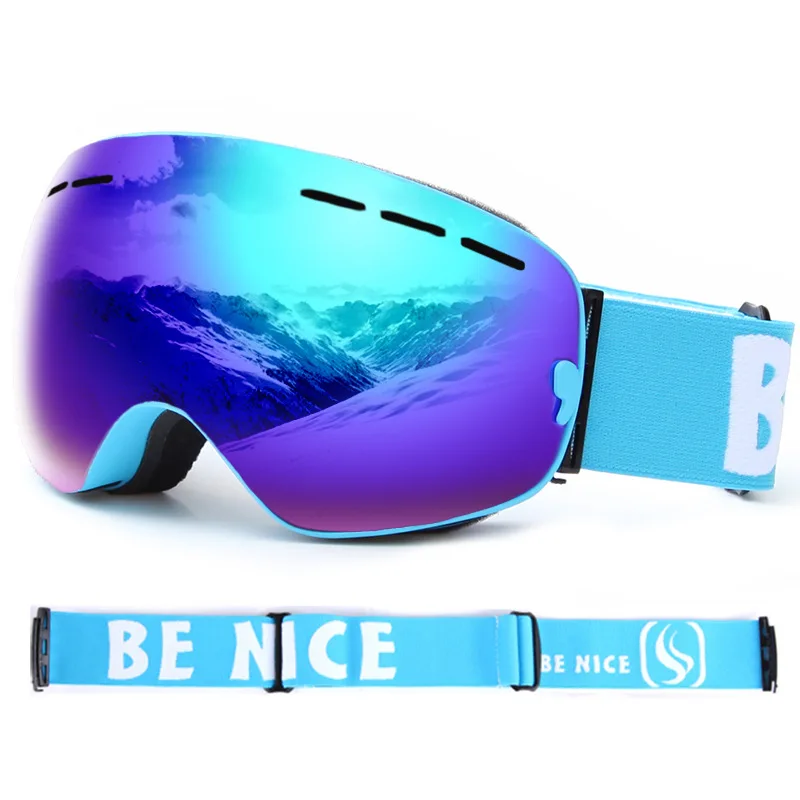 

Snow Goggles Ski Snowboard Men Skiing Eyewear UV 400 Snow Protection Glasses Double Spherical Mirror Lens Women Skiing Eyewear