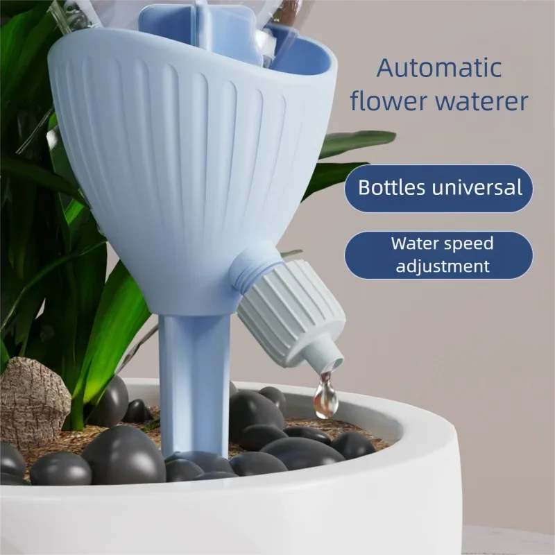Automatic Flower Watering Device Adjustable Flow Rate Dripper Irrigator Plant Water Seepage System for Garden