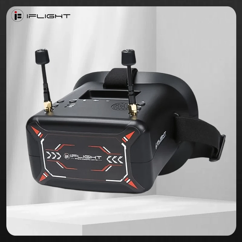 

IFlight 4.3inch FPV Goggles NTSC 40CH 5.8GHz with DVR Function Built-in 3.7V/2000mAh Battery/ 5.8GHz 40CH Receiver for FPV Drone