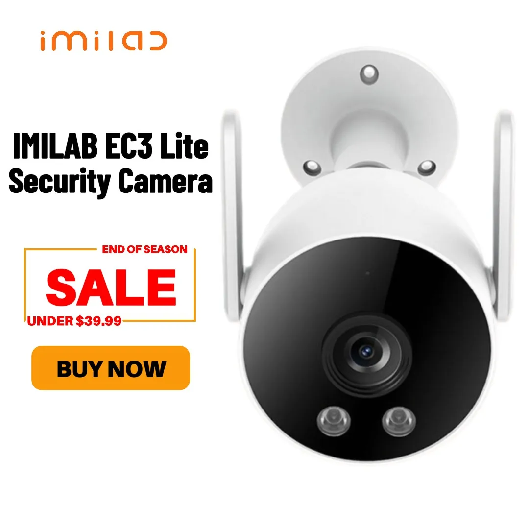 IMILAB-cámara de seguridad inteligente EC3 Lite Para el hogar, Webcam de videovigilancia con Wifi, IP, 2K, HD, para exteriores, Mornitor CCTV, IP66,