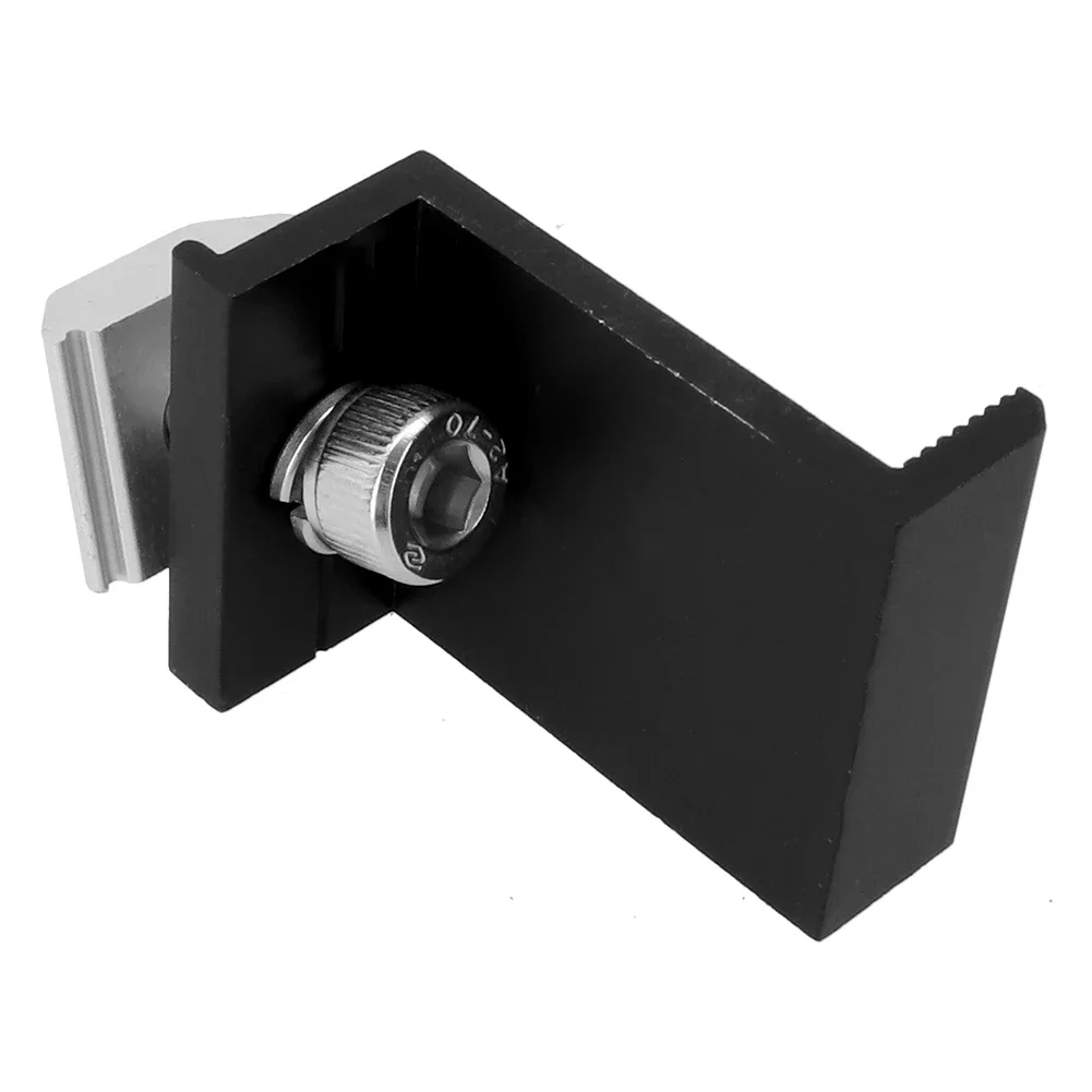 End Clamp Solid PV Solar Panel Mounting Support End Clamp Black Aluminum Alloy Suitable for 40mm/45mm Compatibility