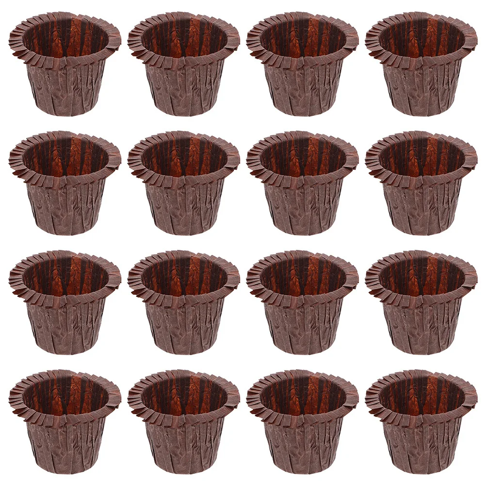 

50pcs Cake Paper Cases Simple Design Baking Cups For Cupcakes Muffins Desserts High Temperature Resistant Liners Holders Baking