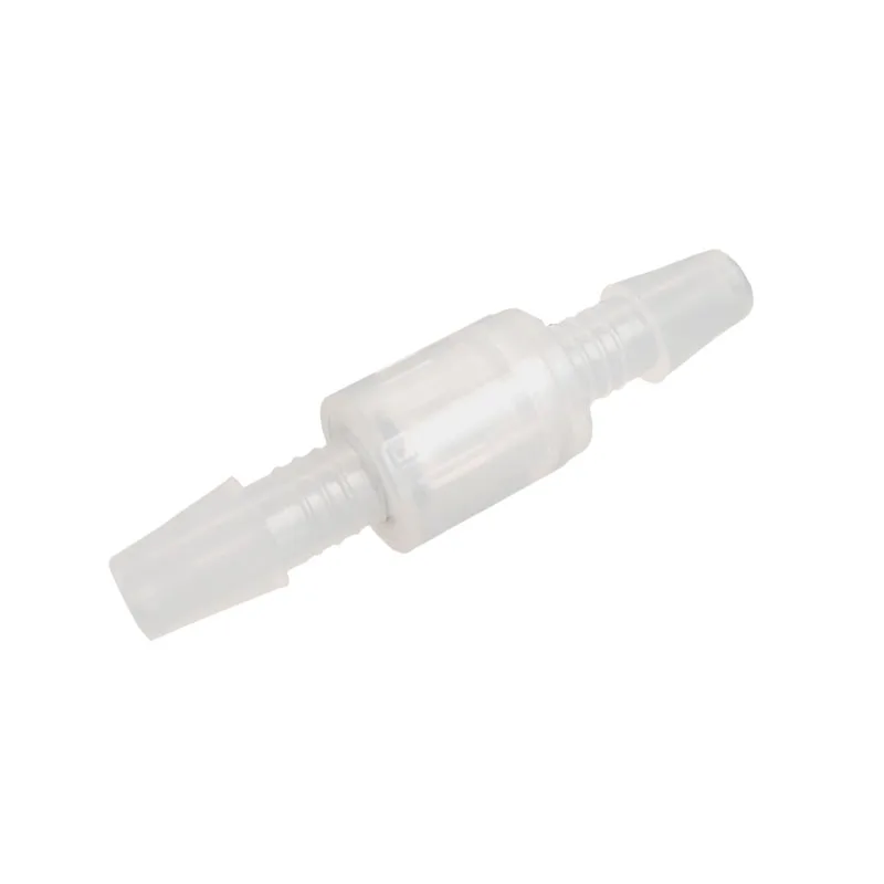 1/4 "Mùa Xuân Kiểm Tra Van Không Trở Về Van Nhựa PP Van Đầu Nối Nhựa