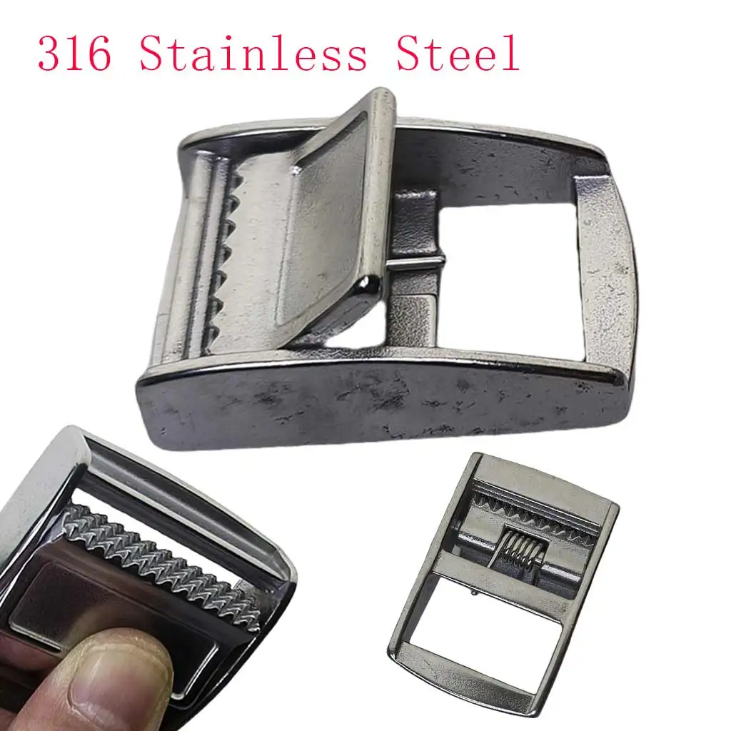 316 SS Belt Buckle Ratchet Tie Down Strap Cam or Webbing Cargo Lashing Lash Luggage Bag Belt Metal Buckle