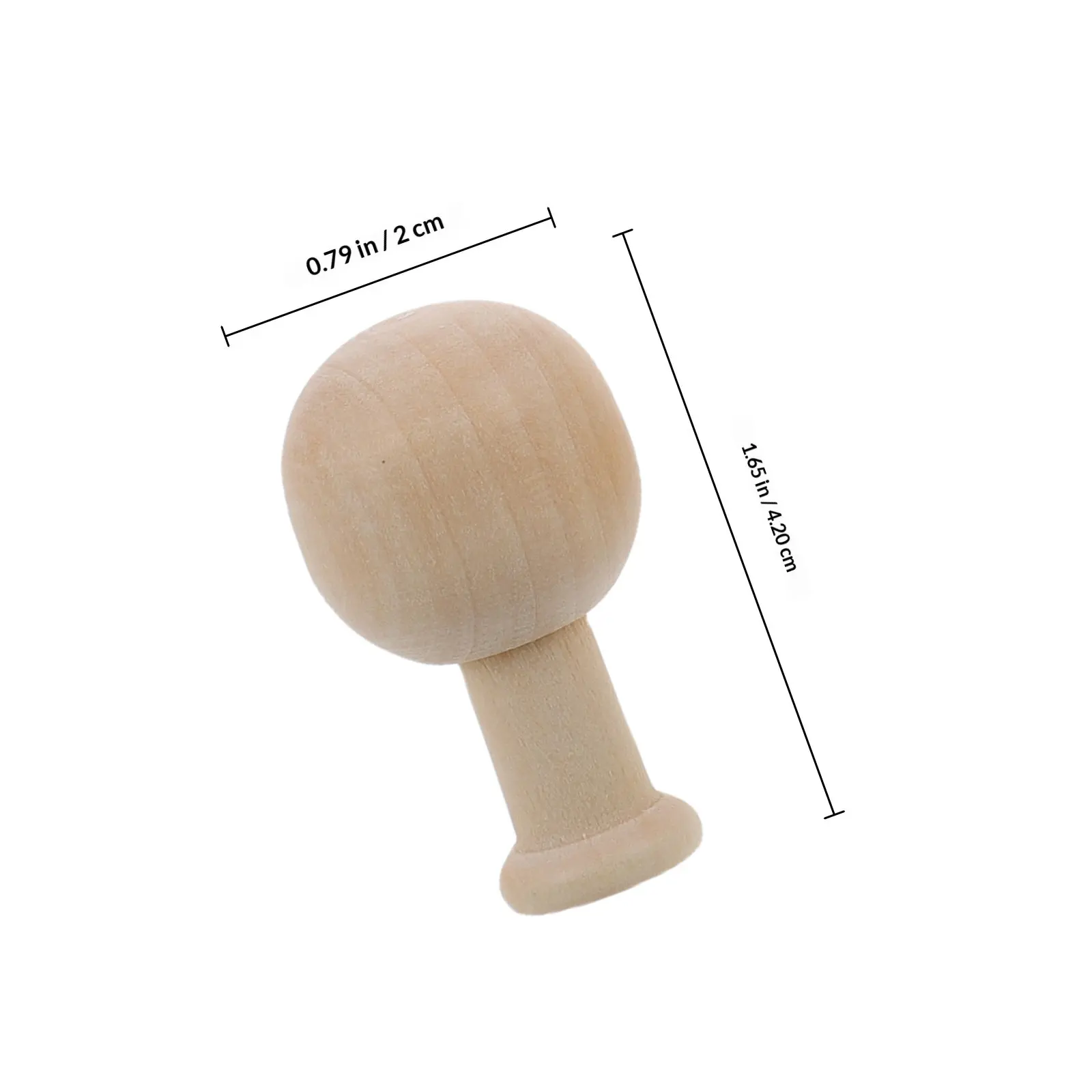 1 set Wooden Unpainted Mushroom Tree Figurines for DIY Painting Crafts Home Decor Accessories Creative Art Project