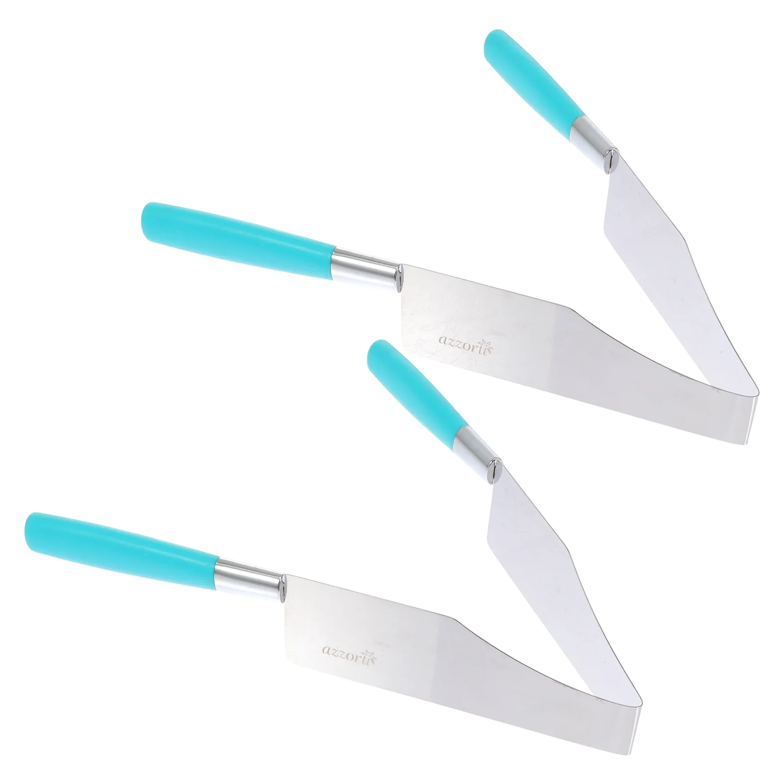 

2 Pcs Cake Cut Cutting Knife Decorating Plate Tool Food Clip Tong Serving Dessert Clamp Splitter