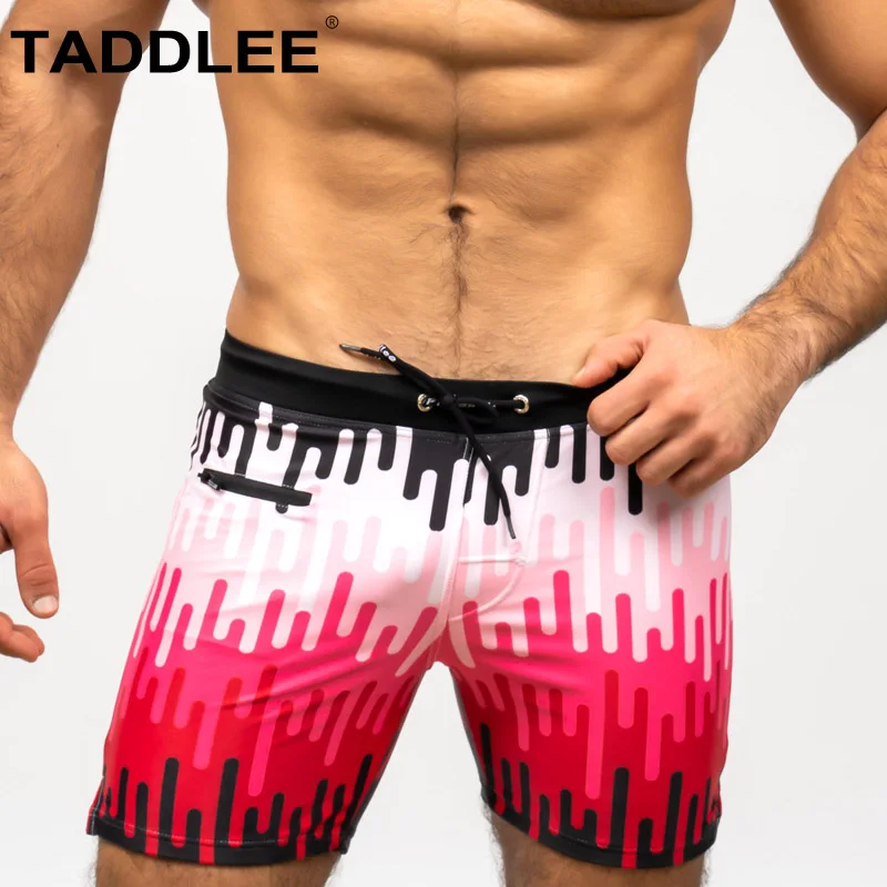 Taddlee Swimwear Men Swimsuits Swimming Brief Boardshorts Square Cut Swim Trunks