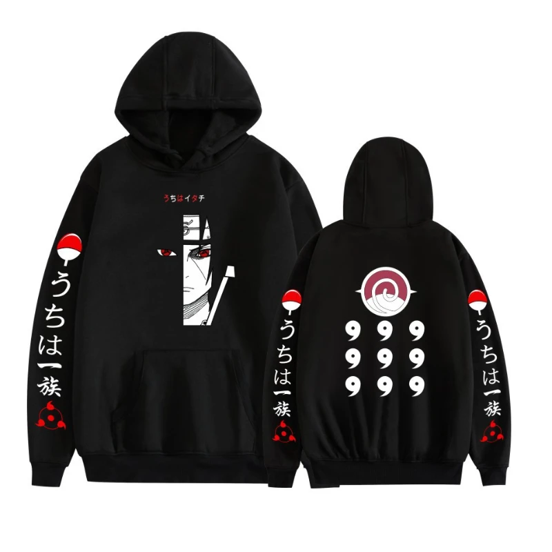 

Naruto Hoodies Women Harajuku Pullovers Print Hooded Sweatshirt Long Sleeves Harajuku Fashions Top