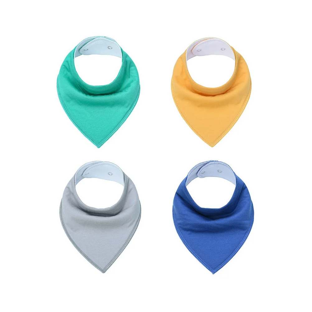 8Pcs Baby Bibs Premium Material Comfortable Triangular Design Easy Clean Keeps Clothes Dry Lightweight Portable Newborn Bibs