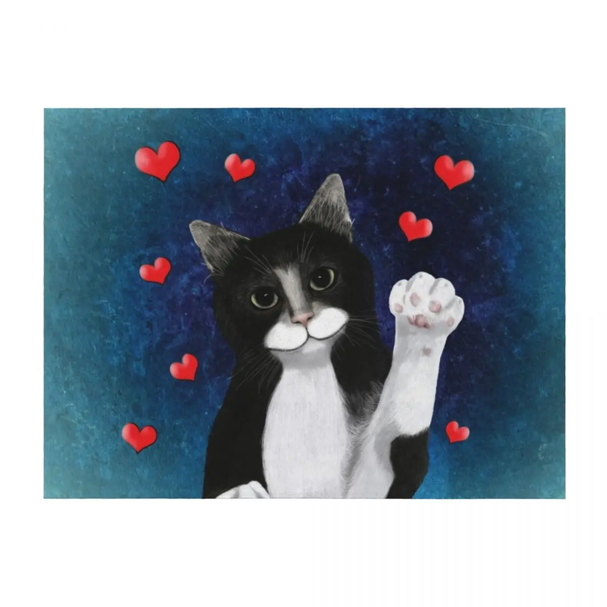 

Loving Tuxedo Cat Throw Blanket Picnic Thermals For Travel blankets and throws Bed Fashionable Blankets