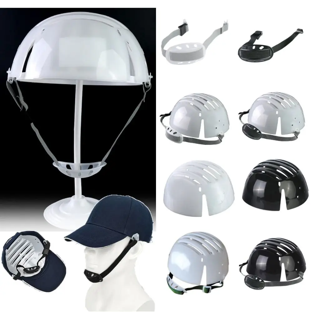 White Grey Safety Helmet Lining Creative PE Lightweight Work Safe Protective Hat Comfortable Insert Baseball Cap peaked cap