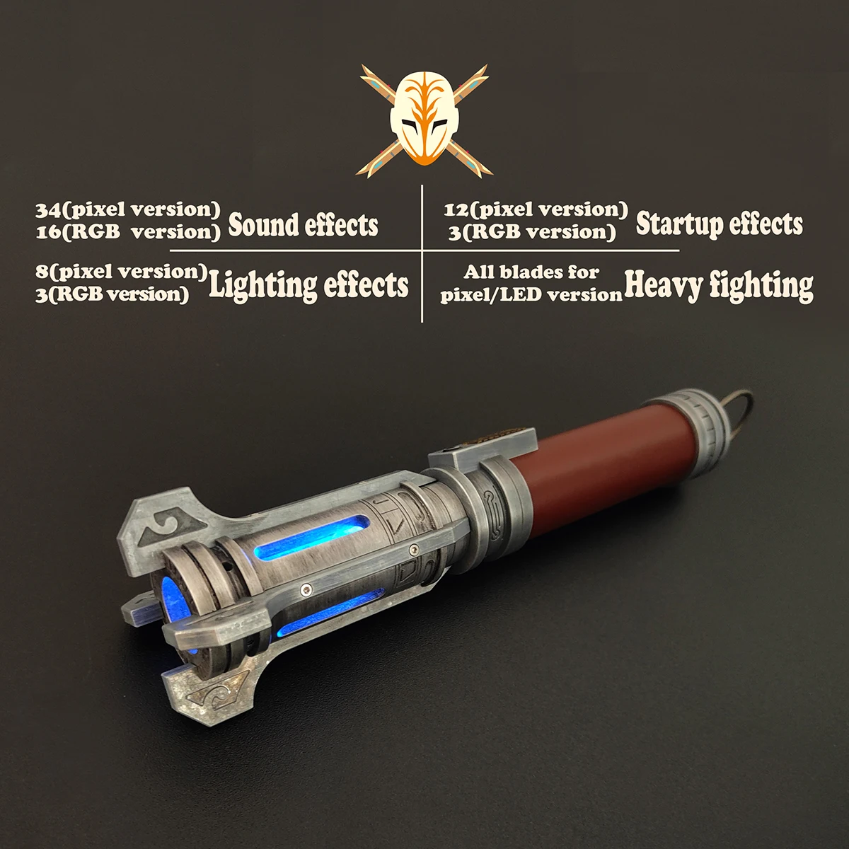 Lightsaber Neopixel Jedi سيف ليزر معدني هيلت مبارزة ثقيلة حساسة ناعمة لانهائية تغيير ضرب الصوت LTG Light Sabre