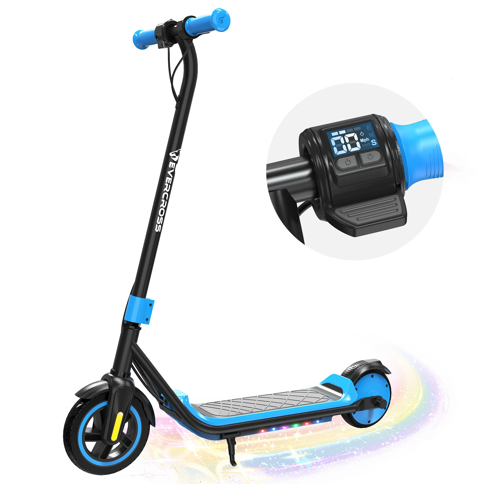 Evercross Tech E6 Elektrischer Kinderroller, 7" Leichter E-Scooter für 6-12 Jährige