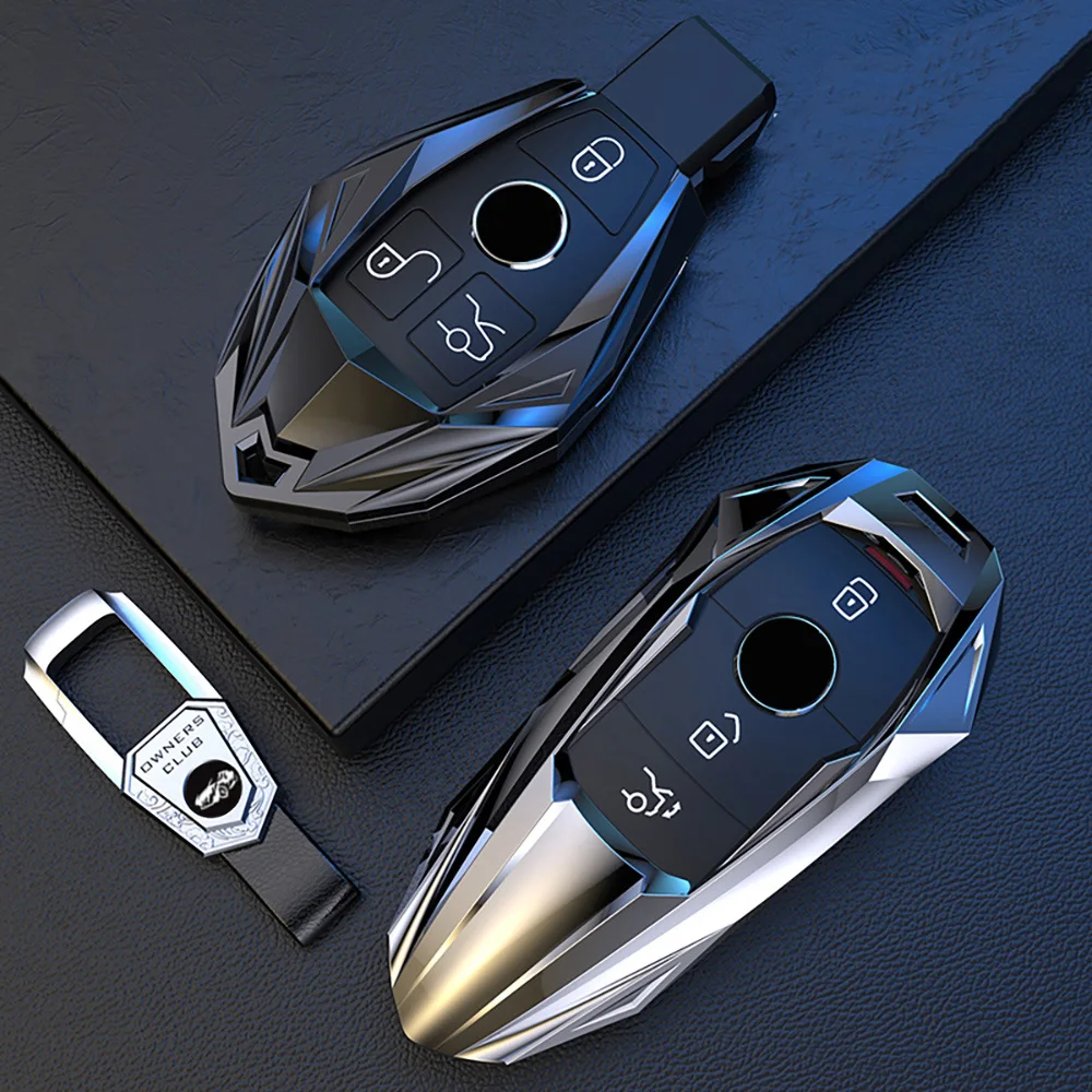 Fashion Car Remote Key Case Cover Shell For Mercedes Benz A C E S G Class GLC CLE CLA GLB GLS W177 W205 W213 W222 X167 AMG