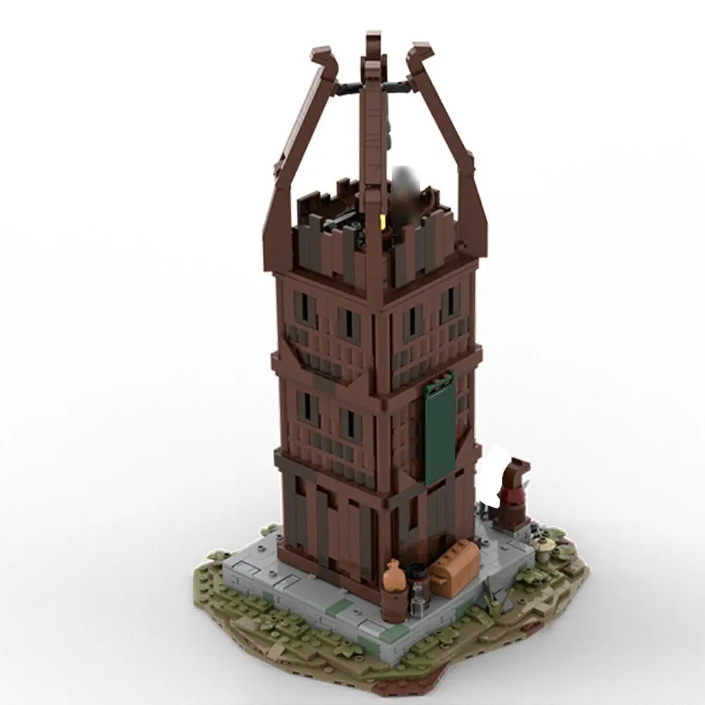 Watchtower Minifig Scale from Movie 8.2 x 7.6 x 13.3 Inches 987 Pieces MOC Build