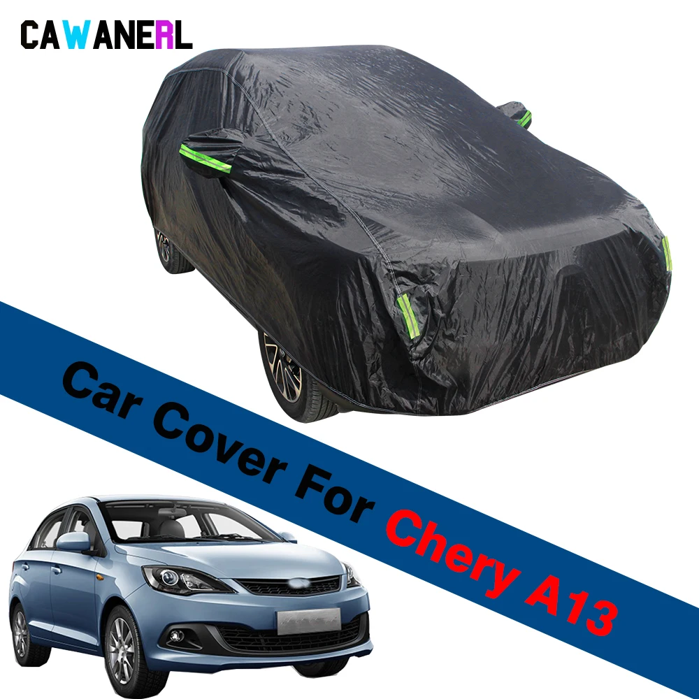 Waterproof Car Cover Sun Shade Snow Rain Dust Protection Cover Windproof For Chery A13 Fulwin Storm 2 Bonus Very Celer Cristal