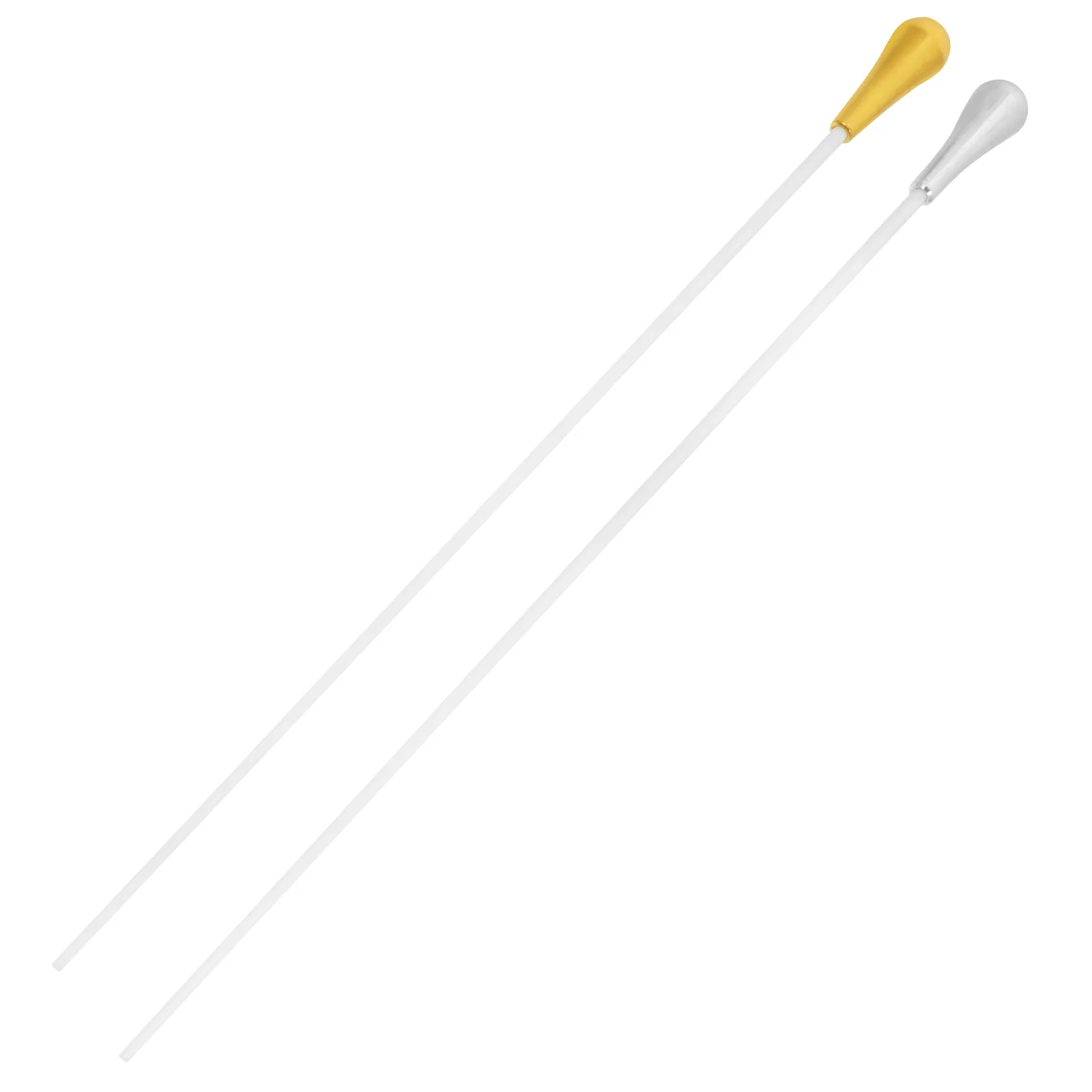 

2pcs Music Conductor Baton Golden Silver Long Handle Balanced Design For Orchestra Performance Show Metal Music Tool Accessory