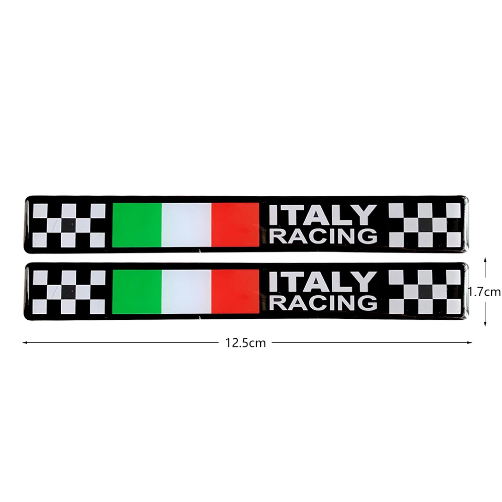 3D Harz Reflektierendes Logo Helm Italien Flagge Aufkleber Emblem Abzeichen Dekoration Auto Zubehör Italienisch für Motorrad Auto Fahrrad LKW