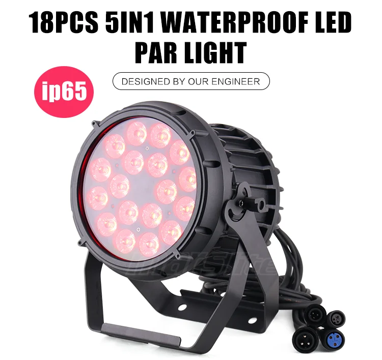 

18x10W RGBWA IP65 Водонепроницаемый светодиодный светильник Par Can – уличный сценический светильник с контроллером DMX