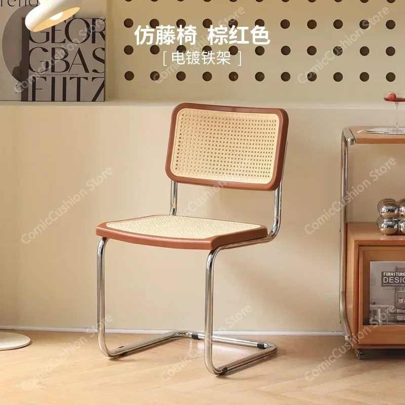 Rattan Nordic Kitchen Dining Chair Cesca Wooden Salon Design Ergonomic Modern Luxury Cadeira Home Furniture WK50DC