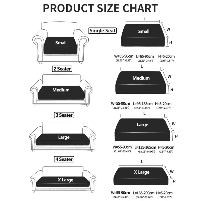 Capa de sofá à prova d'água, luxuosa, elástica, ajustável, para sala de estar, 1, 2, 3, 4 lugares, em forma de l, conjunto completo