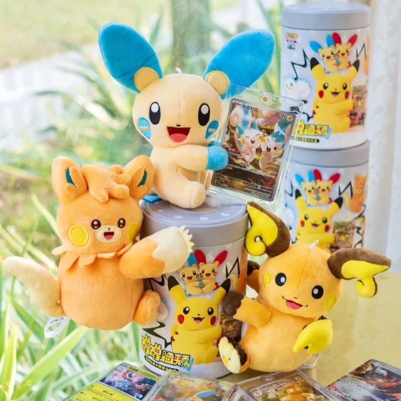 

Original Pkm Trading Card Game (Ptcg) Simplified Chinese Flash Rubbing Cheek Doll Toy Card Display Blind Box – Trendy Toy