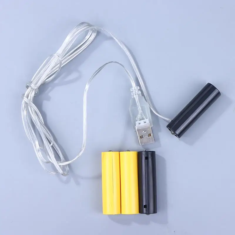 Power Supply Adapter AA Battery Eliminators Eliminate The Need For Frequent Battery 1Set Plastic Replacement For Christmas Trees