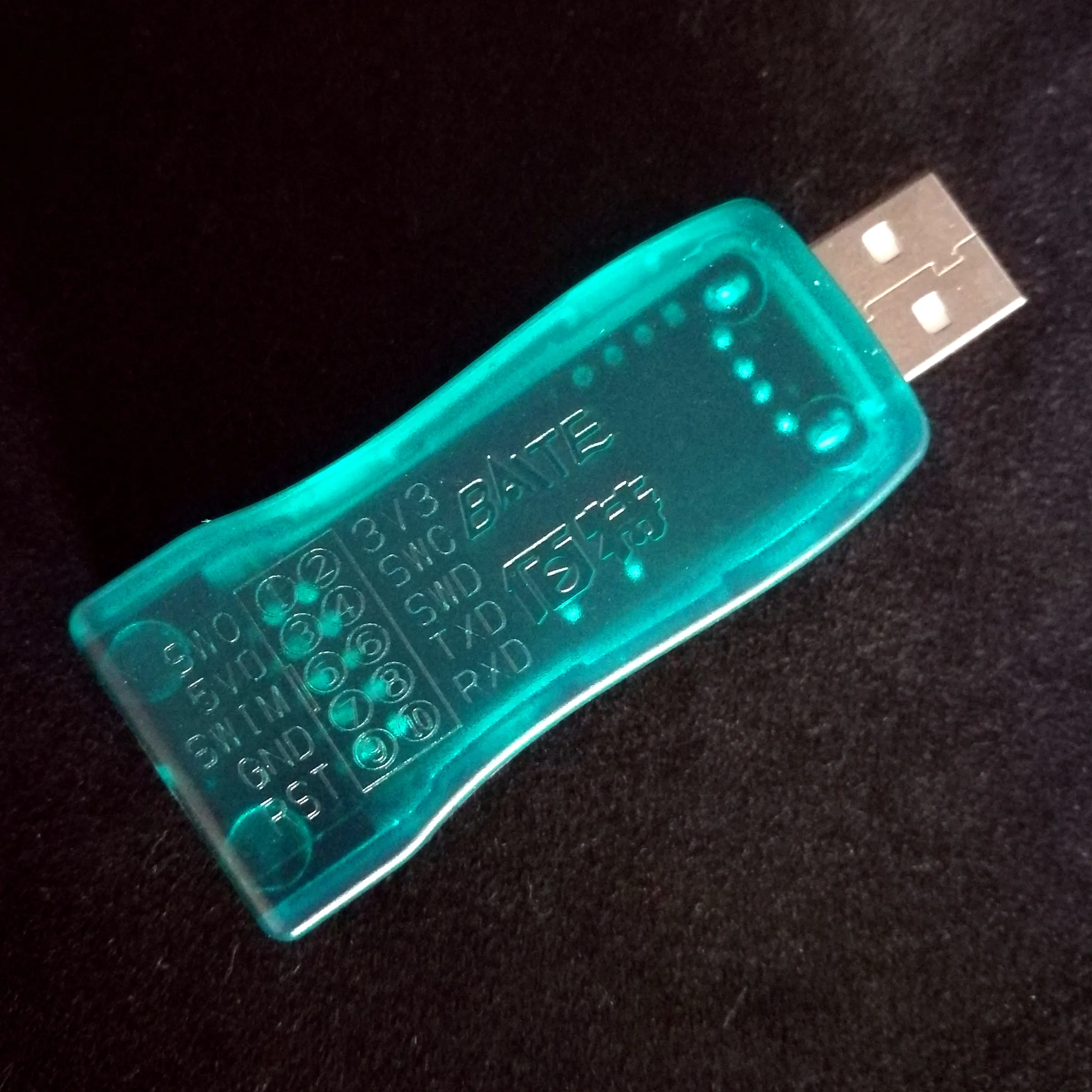 STLINK ST-Link V2-1 Mini STM8 STM32 Simulateur Téléchargement Programmeur pigments Avec Couvercle DuPont Câble